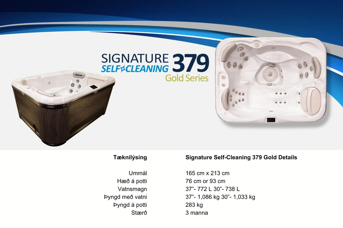 Hydropool model 379 (30") 2-3ja manna rafmagnspottur