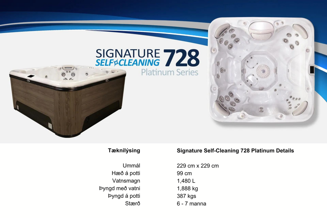 Hydropool model 728 Platinum 7 manna rafmagnspottur