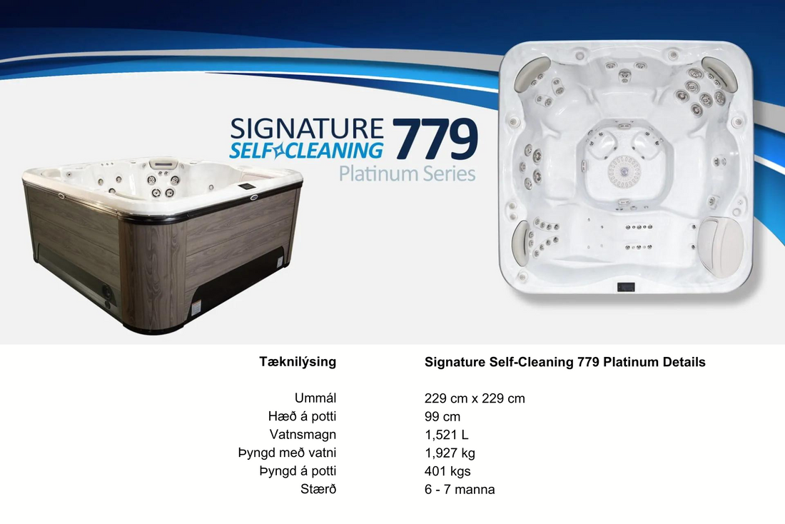 Hydropool model 779 Platinum 7 manna rafmagnspottur