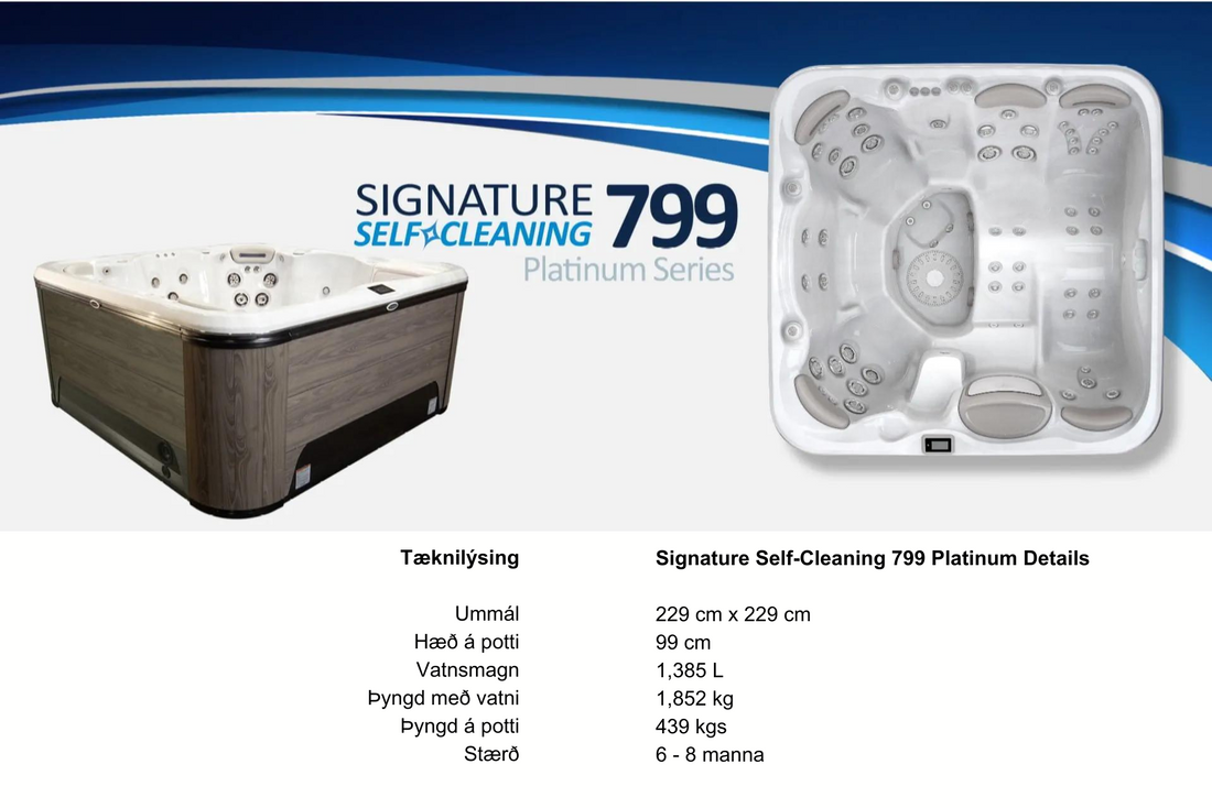 Hydropool model 799 Platinum 7 manna rafmagnspottur