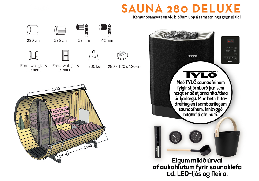 Sauna 280 deluxe