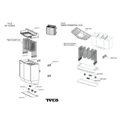 Sauna ofn sense commercial 20 3x400v