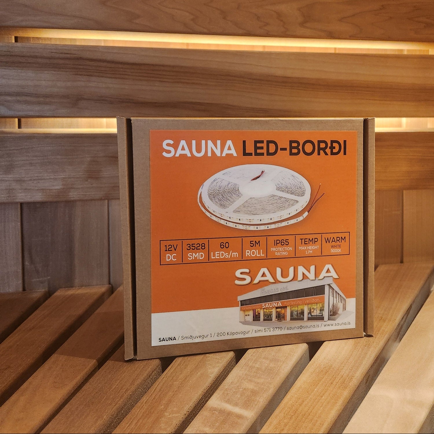 Sauna Led borði 5metrar