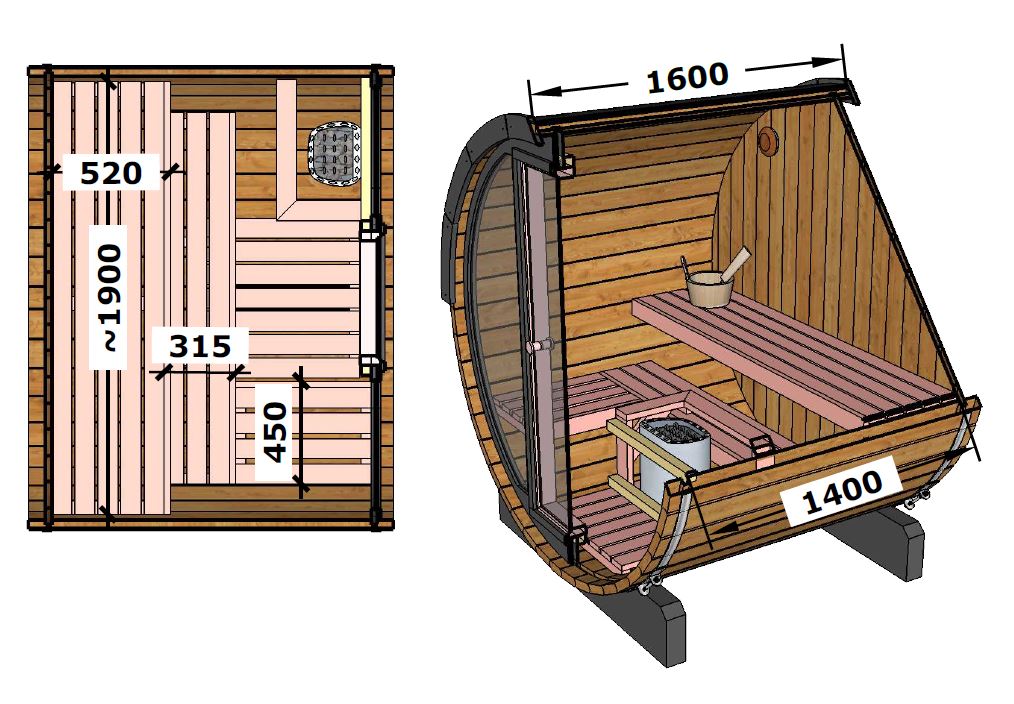 Pool sauna